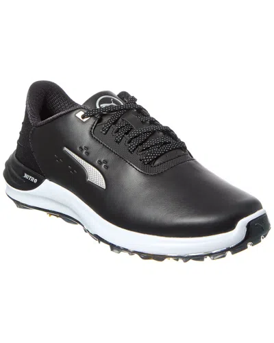 Puma Golf Phantomcat Nitro Leather Golf Shoe In Black