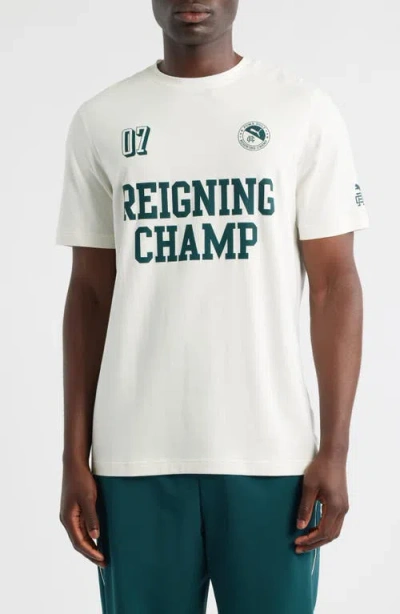 Puma Golf X Reigning Champ Modalon Graphic T-shirt In White