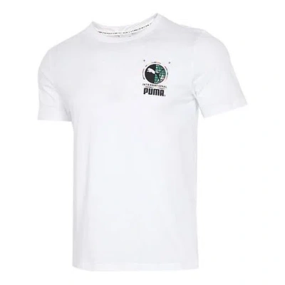 Puma Graffiti Photo Print Short Sleeve T-shirt 'white Blue Red'