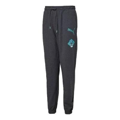 Puma Graphic Casual Sweatpants 'black Blue'