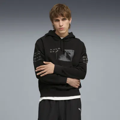 Puma Graphic Hoodie Men In Black