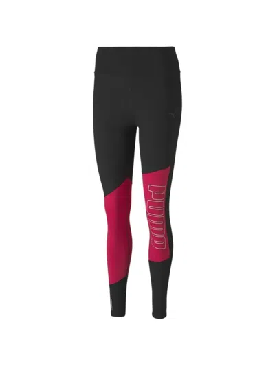 Puma Graphic-logo Leggings In Black
