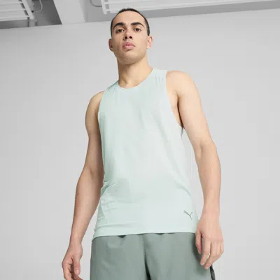 Puma Graphic Mesh Running Singlet Men In Blue
