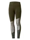 Puma Graphic Panel Track Leggings In Green