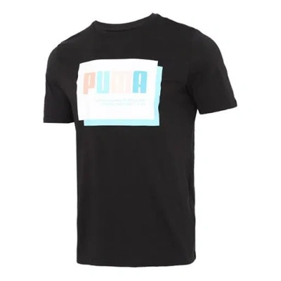 Puma Graphic Print Regular Fit T-shirt 'black'