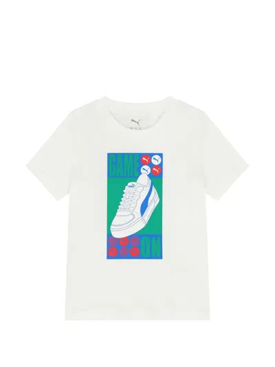 Puma Graphic-print T-shirt In White