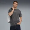 Puma Graphic Relaxed Washed T-shirt Men In Gray