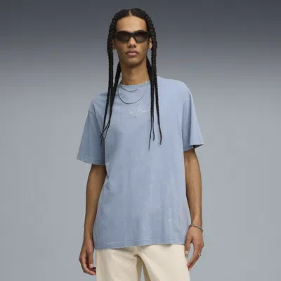 Puma Graphic Relaxed Washed T-shirt Men In Blue