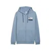 Puma Graphic Repeat Fz Hoodie Men In Blue