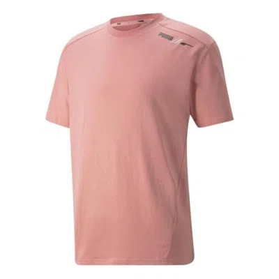 Puma Graphic Rubber Printed T-shirt 'pink'