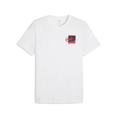 Puma Graphic Small Box T-shirt Us Men In White