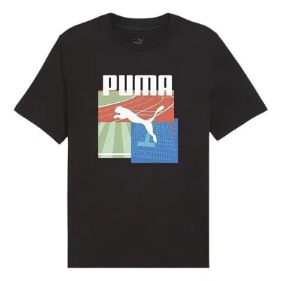 Puma Graphic Summer Sports T-shirt 'black'