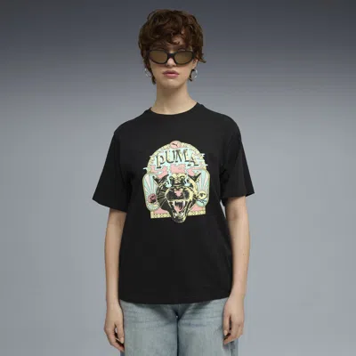 Puma Graphic T-shirt Women In Black