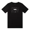 Puma Graphic T-shirts 'black' In Blue