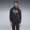 Puma Graphic Varsity Hoodie Men In Black