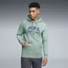 Puma Graphic Varsity Hoodie Men In Green