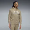 Puma Graphic Varsity Hoodie Men In Brown