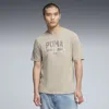 Puma Graphic Varsity T-shirt Men In Neutral