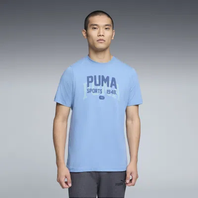Puma Graphic Varsity T-shirt Men In Blue