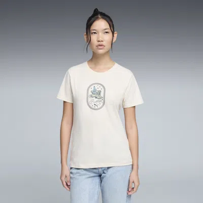 Puma Graphic Western T-shirt Women In White