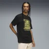 Puma Graphic World Tour T-shirt Men In Black