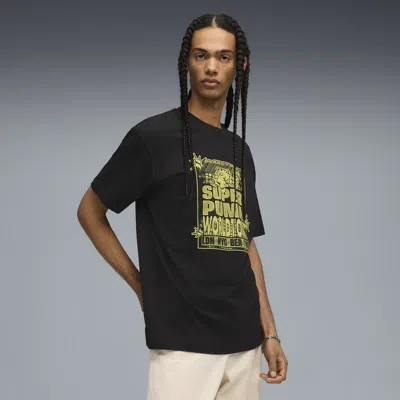 Puma Graphic World Tour T-shirt Men In Black