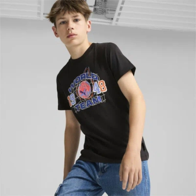 Puma Graphics 1948 Big Kids' T-shirt In Black