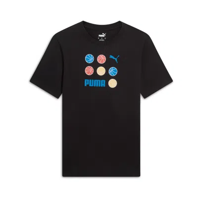Puma Graphics Bball Men's T-shirt In Black