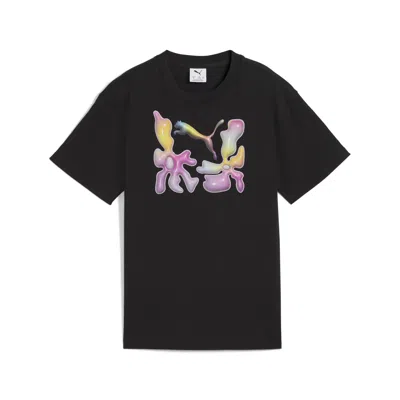 Puma Graphics Big Kids' Relaxed T-shirt In Black