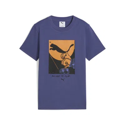 Puma Kids' Graphics  T-shirt Ii In Blue
