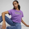 Puma Graphics Dancing Queen Girls' T-shirt In Ultraviolet