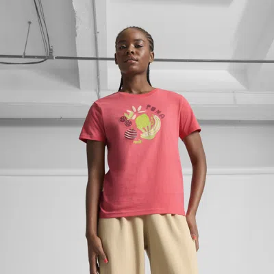Puma Graphics Fruity Women's T-shirt In Red