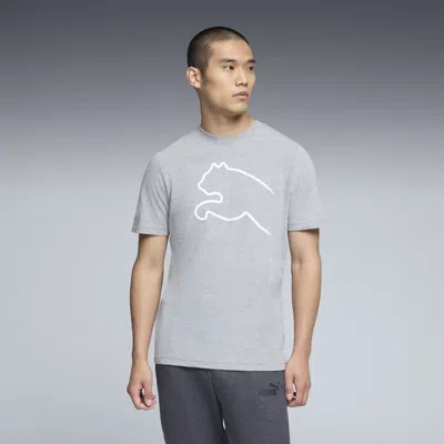 Puma Graphics Gradient Men's T-shirt In Gray
