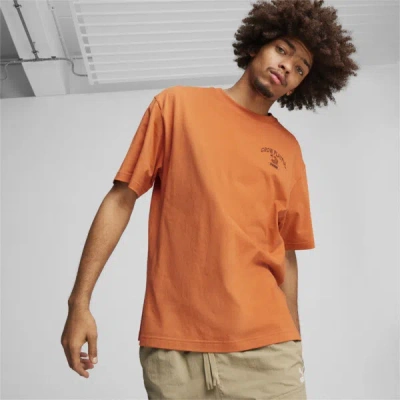 Puma Graphics Grow Playful T-shirt Men In Maple Syrup