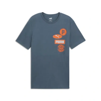 Puma Graphics Icon Men's T-shirt In Gray Skies