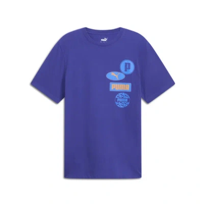 Puma Graphics Icon Men's T-shirt In Lapis Lazuli