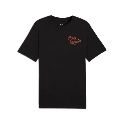 Puma Graphics Lv Cowboy T-shirt Men In Black