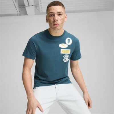 Puma Men's Graphic Icons T-shirt In Cold Green