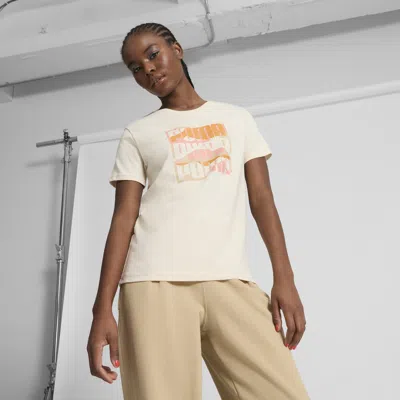 Puma Graphics Mountain Women's T-shirt In White