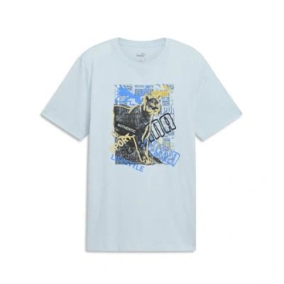 Puma Graphics Photoprint Men's T-shirt In Frosted Dew