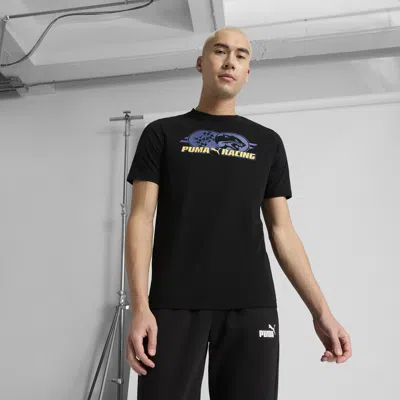 Puma Graphics Racing T-shirt In Black