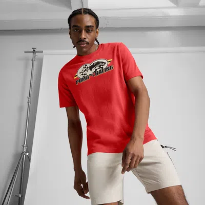 Puma Graphics Racing T-shirt In Red