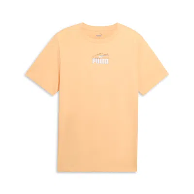 Puma Graphics Shoe T-shirt In Orange