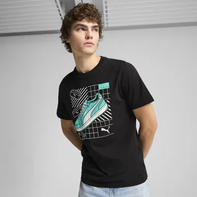 Puma Graphics Sneaker T-shirt In Black