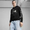Puma Graphics Football Hoodie In Black
