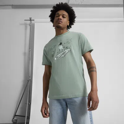 Puma Graphics Space Men's T-shirt In Green
