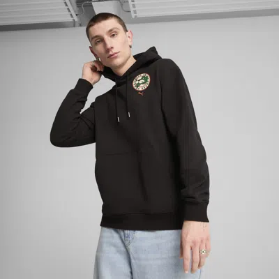 Puma Graphics Super  Men's Hoodie In Black