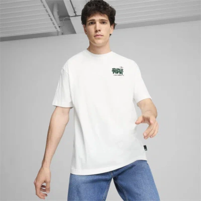 Puma Graphics Super  T-shirt Men In White