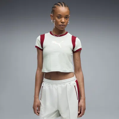 Puma Graphics Women's Ringer Baby T-shirt In White