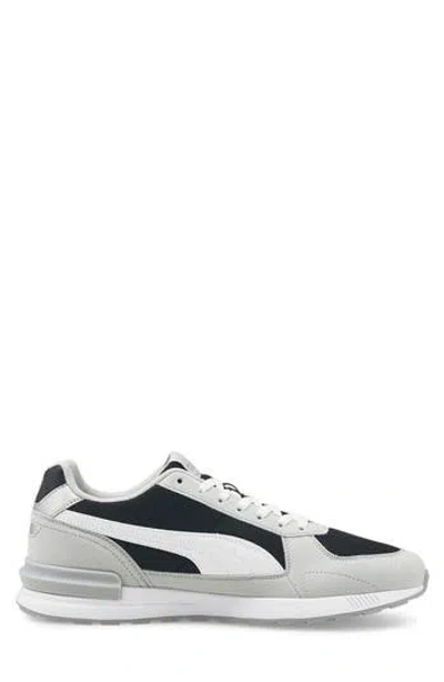 Puma Graviton Running Shoe In Black/white/gray Violet